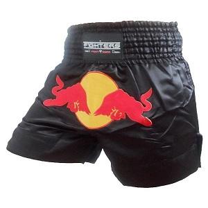 FIGHTERS - Pantalones Muay Thai / Bulls / Negro / XXL
