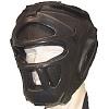 FIGHTERS -  Kopfschutz mit Gitter / Double Protect / Schwarz