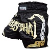 FIGHTERS - Pantalones Muay Thai / Negro-Oro