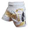FIGHTERS - Pantalones Muay Thai / Blanco-Oro