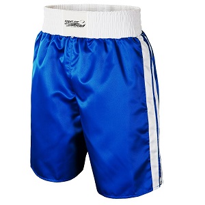 FIGHT-FIT - Boxing Shorts / Boxhosen / Blau-Weiss / Medium