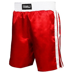 FIGHT-FIT - Boxing Shorts / Boxhosen / Rot-Weiss / Medium