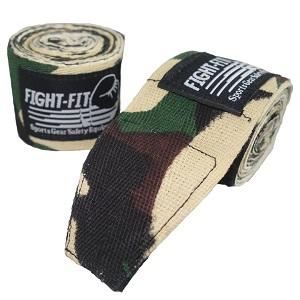FIGHTERS - Boxing Wraps / 300 cm / elasticated / Camo Brown-Green