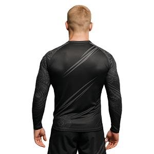 FIGHTERS - Rashguard / Tribal / Schwarz / Medium