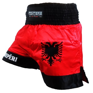 FIGHTERS - Muay Thai Shorts / Albanien-Shqipëri / XL