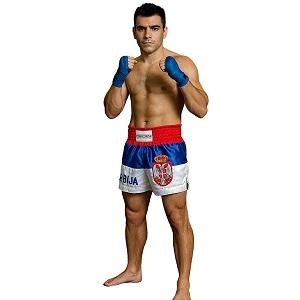 FIGHTERS - Muay Thai Shorts / Serbien-Srbija / Gbr / Large