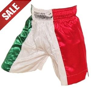 FIGHT-FIT - Muay Thai Shorts / Italien / Tri Colore / Medium