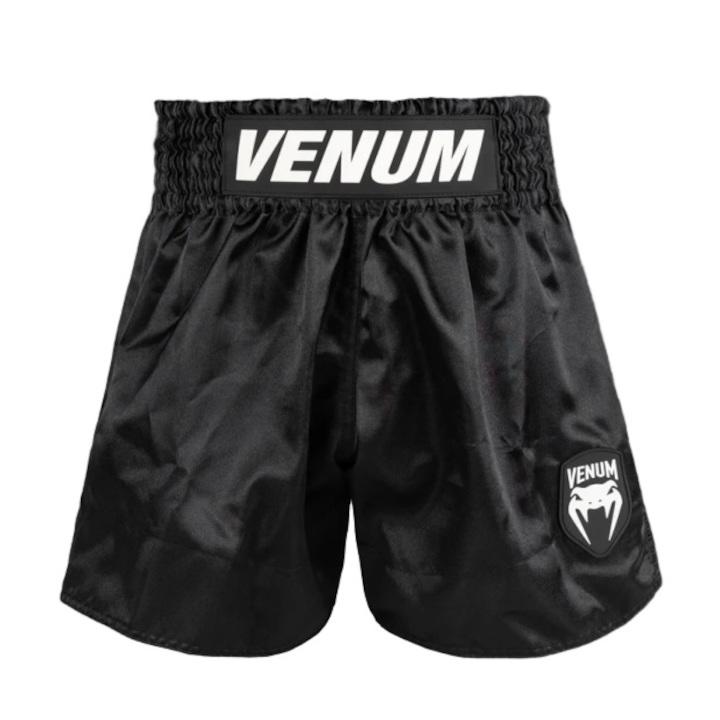 Venum - Muay Thai Shorts / Classic Evo / Schwarz-Weiss / Small