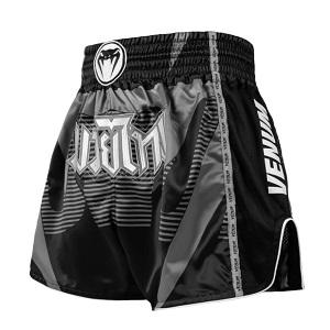 Venum - Muay Thai Shorts / Adrenaline / Schwarz-Silber-Grau / Small