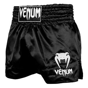 Venum - Short de Fitness / Classic  / Negro-Blanco / XXL