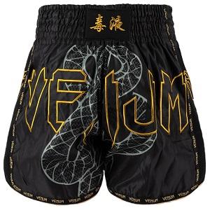 Venum - Muay Thai Shorts / Serpenti / Schwarz-Silber-Gold / Small